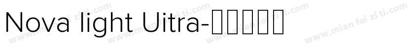 Nova light Uitra字体转换